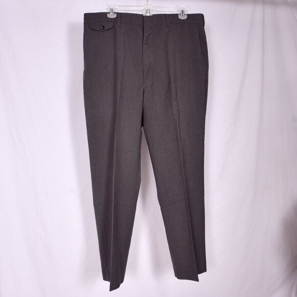 Haggar Men's Dress Pants Gray Size 36x29 - Picture 1 of 7